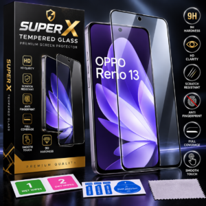Super X Full Glue Tempered Glass for Oppo Reno 13/14